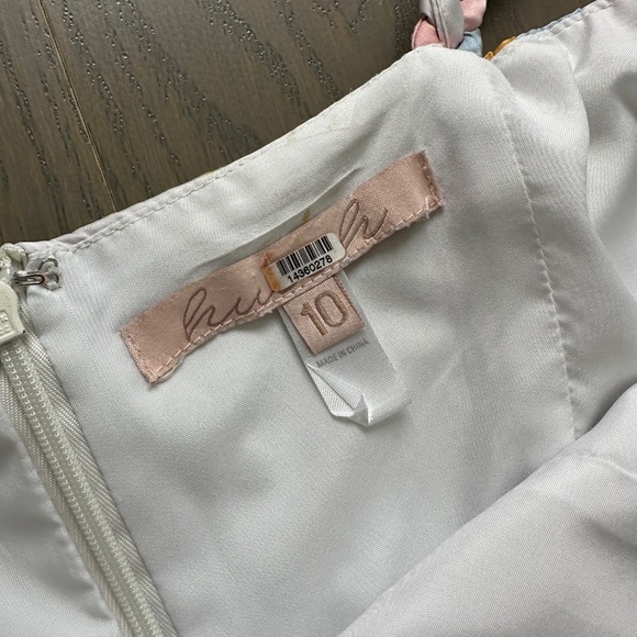 HUTCH Shyla Twist Strap Pastel Pink Yellow Dress Maxi Braided Strap - Size 10 - Picture 4 of 11